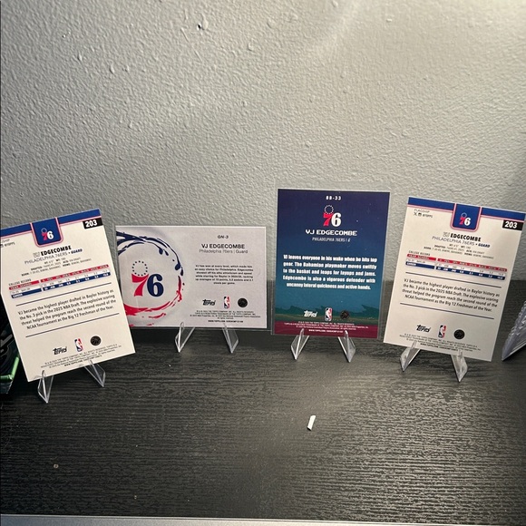 Topps VJ Edgecombe Philadelphia 76ers rookie card lot NBA Topps - Picture 6 of 6